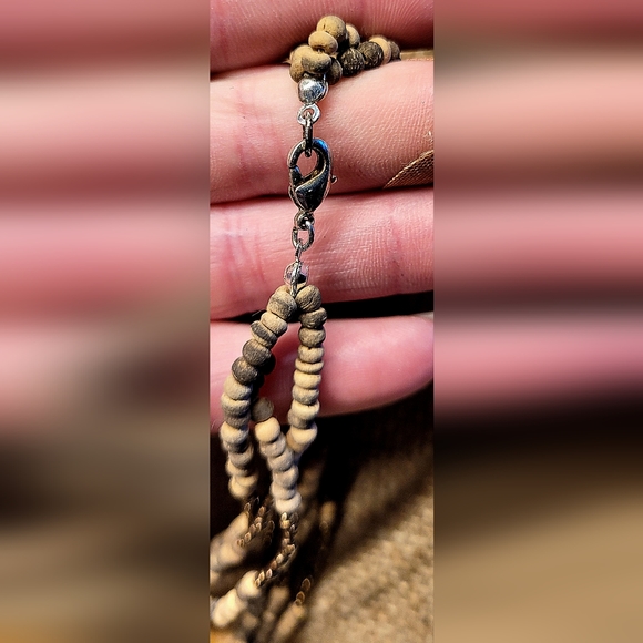 Tigers eye vintage avon earrings and necklace set - Picture 6 of 7